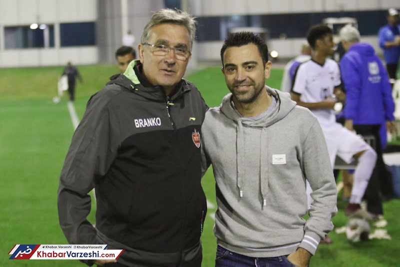عکس| دیدار برانکو و ژاوی پس از بازی پرسپولیس