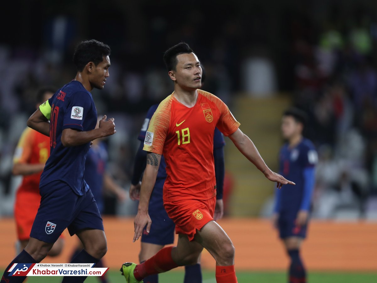 کامبک چین مقابل تایلند با تعویض طلایی لیپی