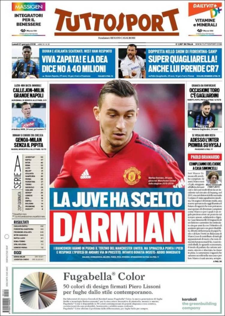 روزنامه توتو| یووه دارمیان را انتخاب کرده است