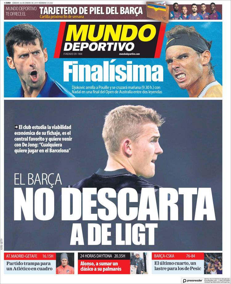 روزنامه موندو| بارسا، دلیخت را نادیده نمی‌گیرد