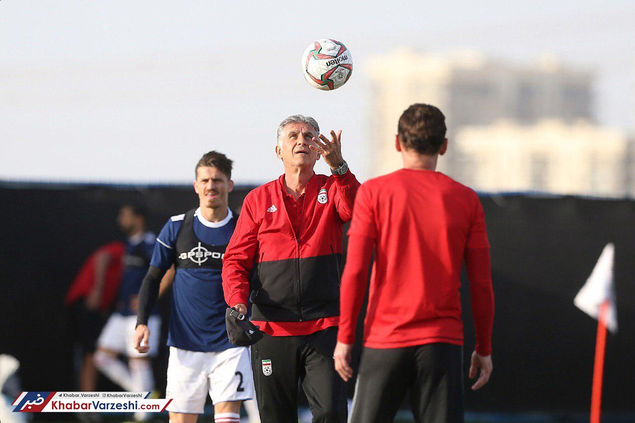 گزارش تصویری| تمرین تیم ملی فوتبال ایران در امارات