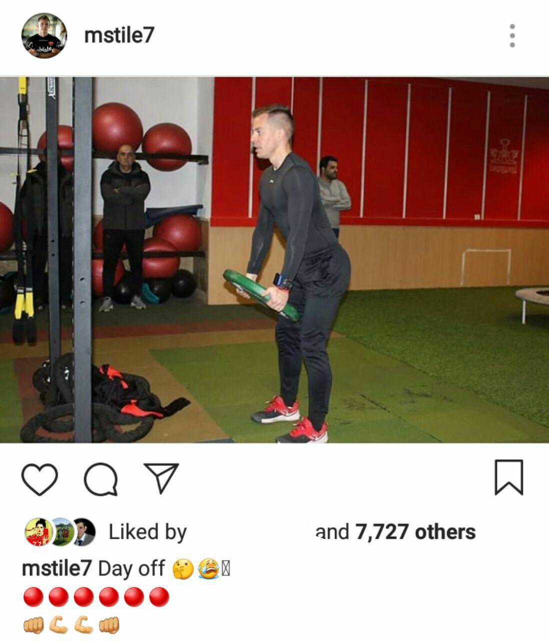 عکس| واکنش آدم آهنی به تعطیلی تمرین پرسپولیس