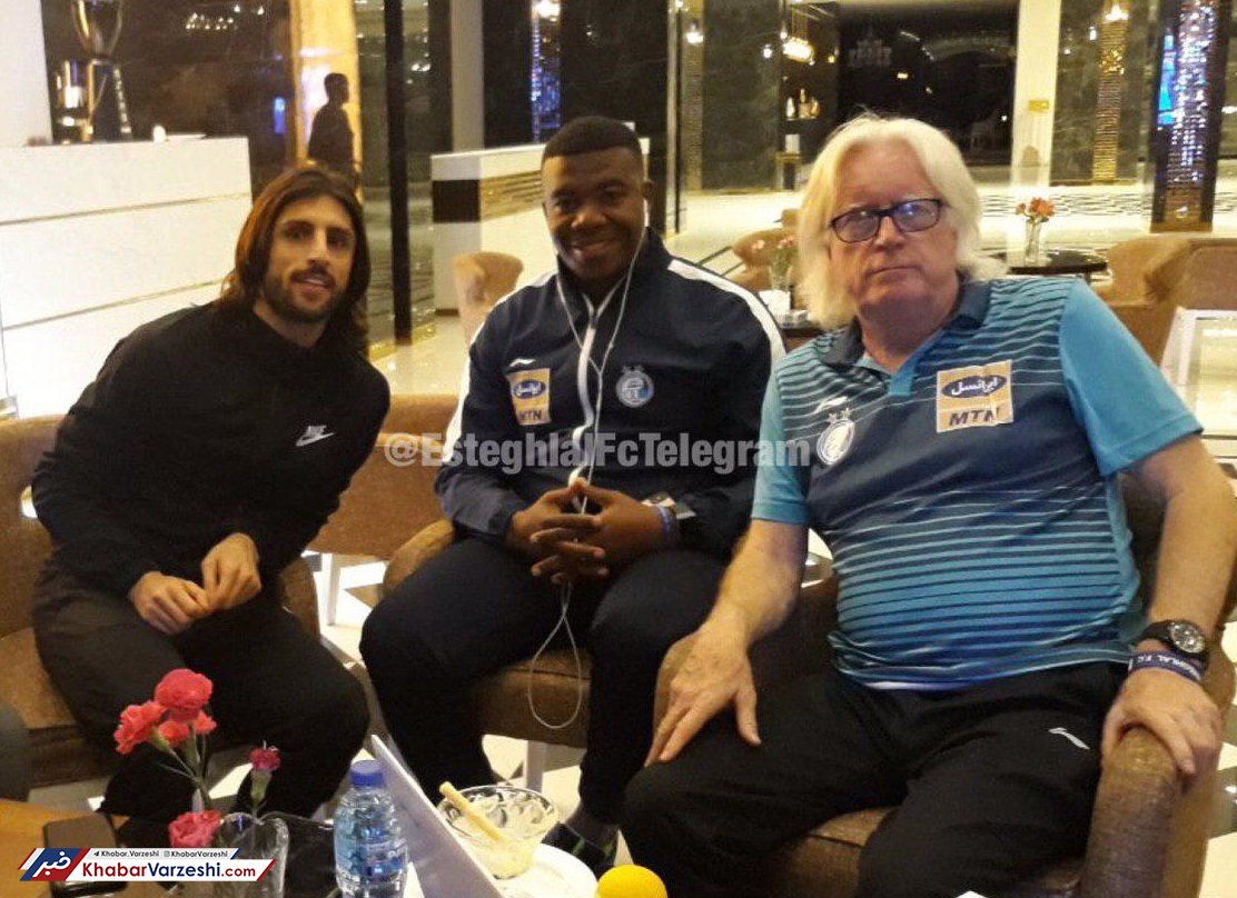 عکس| حضور هافبک عراقی در اردوی استقلال