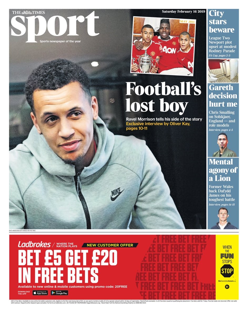 روزنامه تایمز| پسر گمشده فوتبال