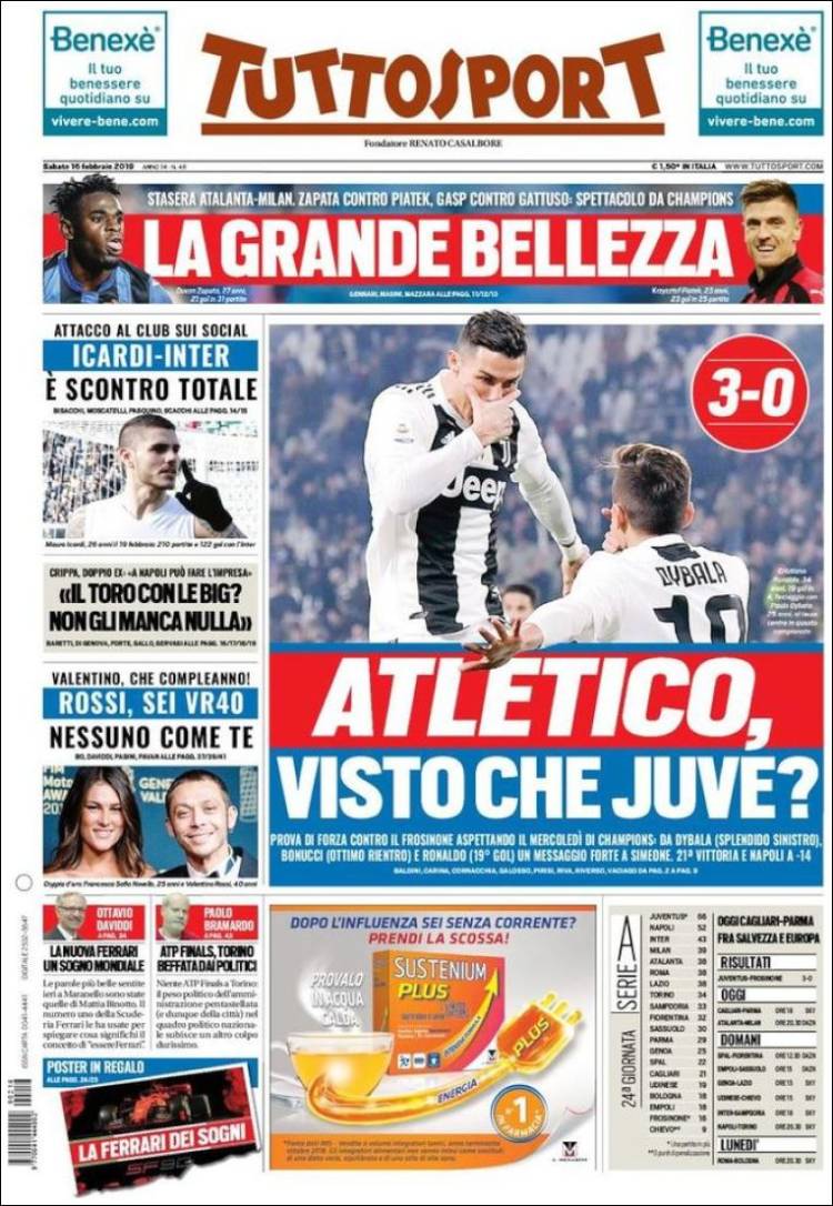 روزنامه توتو| اتلتیکو، این یووه را می‌بینی؟