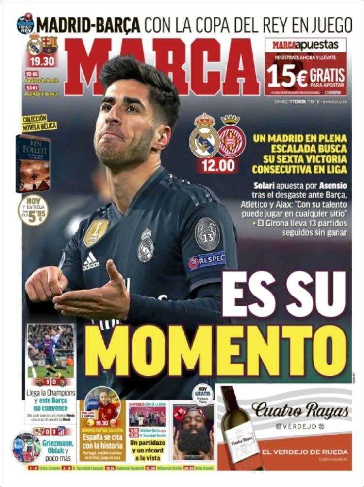 روزنامه مارکا| این لحظه تو است