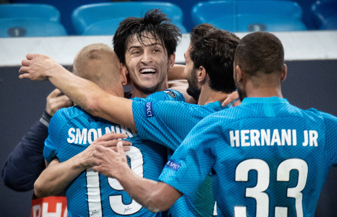 گزارش تصویری| صعود زنیت به مرحله بعدی لیگ اروپا بادرخشش سردار آزمون