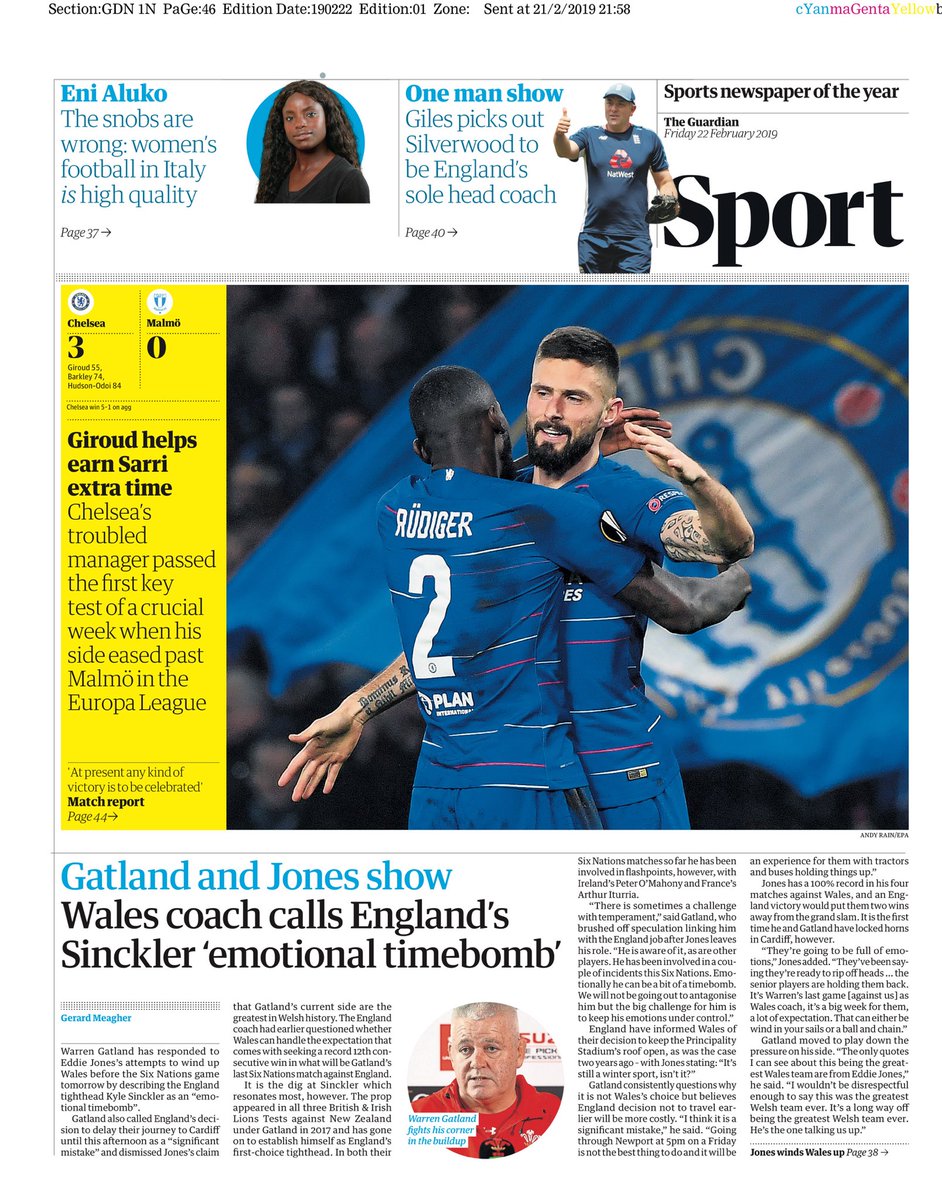 روزنامه گاردین| ژیرو برای ساری وقت اضافه به‌دست آورد