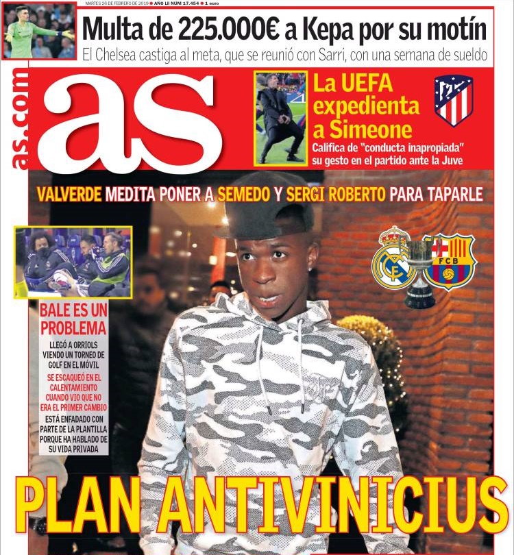 روزنامه آس| برنامه آنتی وینیسیوس