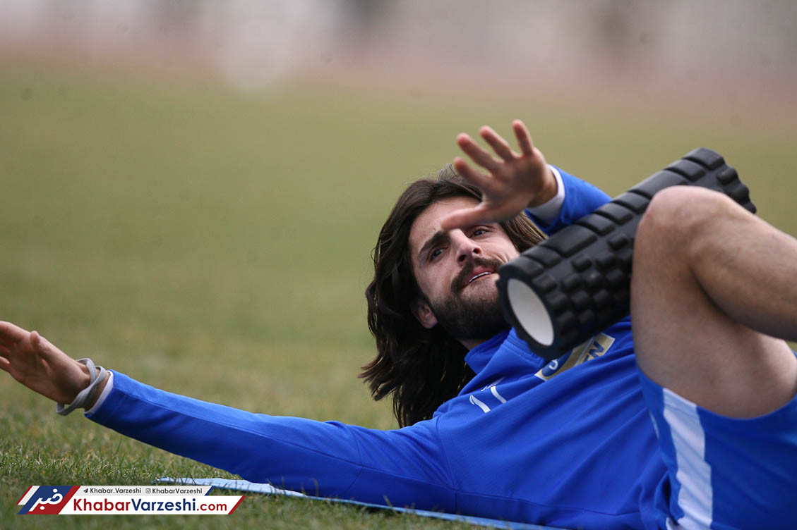 عکس| همام طارق به تمرین استقلال بازگشت