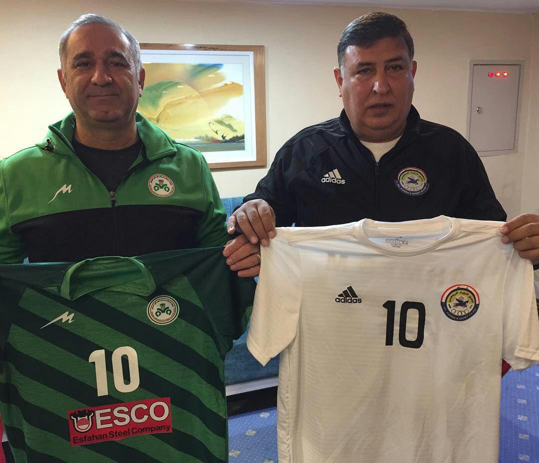 عکس| رونمایی از پیراهن ذوب آهن و الزوراء