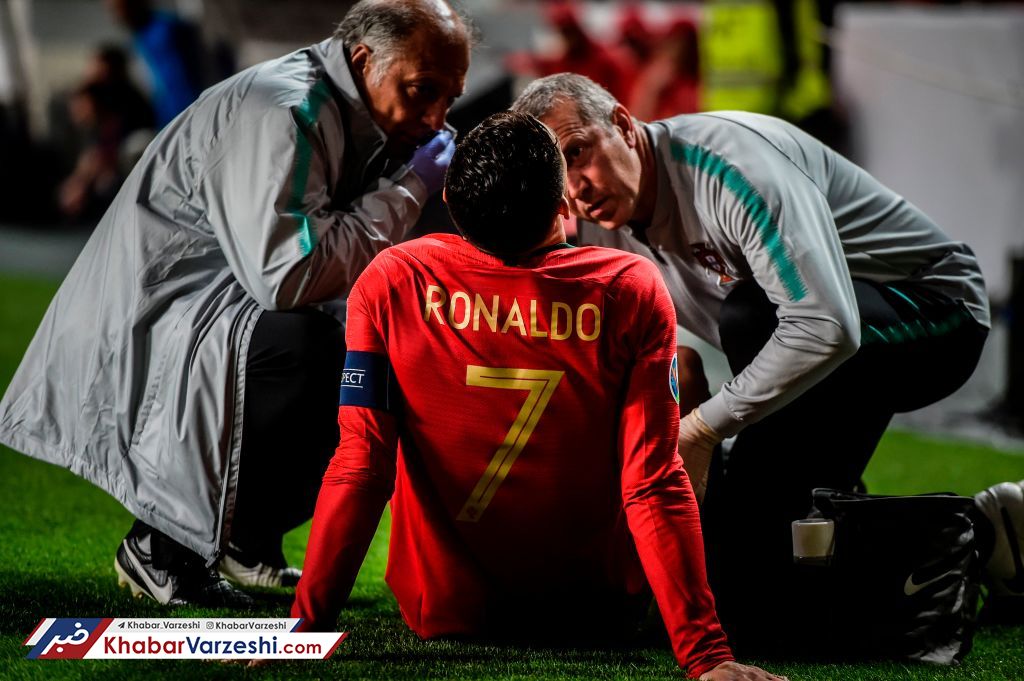 عکس| رونالدو هم مصدوم شد