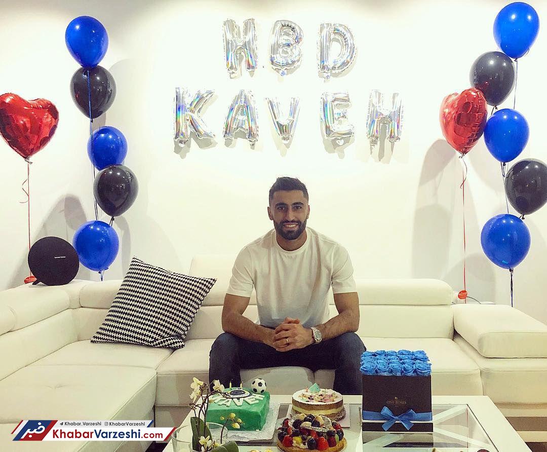 عکس| جشن تولد استقلالی کاوه رضایی