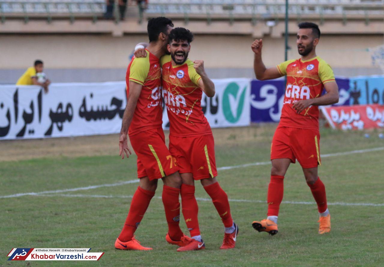گزارش تصویری| پیروزی خارج ازخانه گل ریحان مقابل کارون اروند خرمشهر