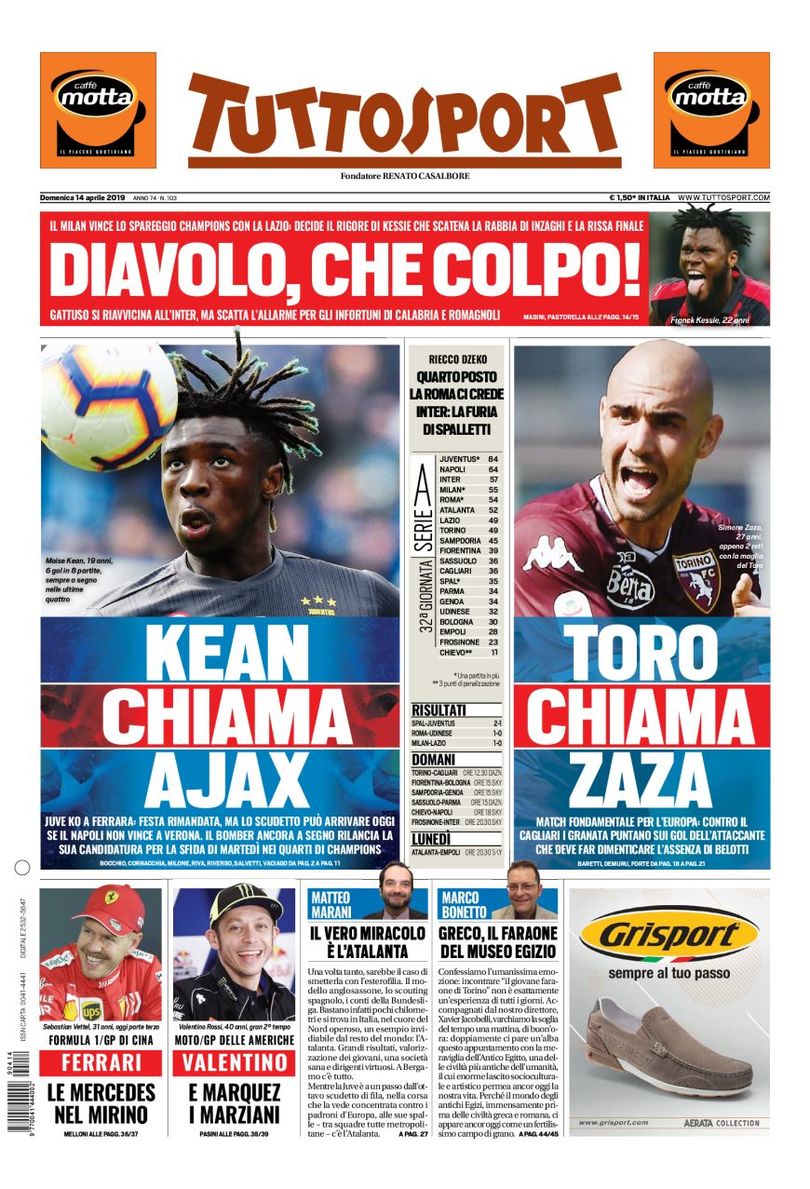 روزنامه توتو| تماس کین با آژاکس