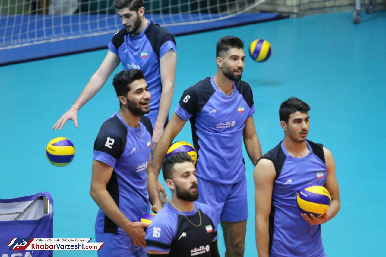 گزارش تصویری| تمرین تیم ملی والیبال مردان ایران