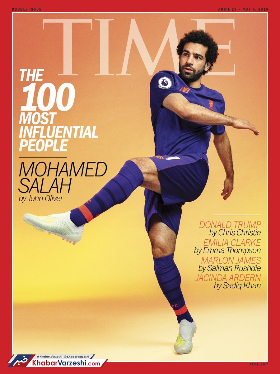 عکس| محمد صلاح، یکی از افراد پرنفوذ سال به انتخاب تایم