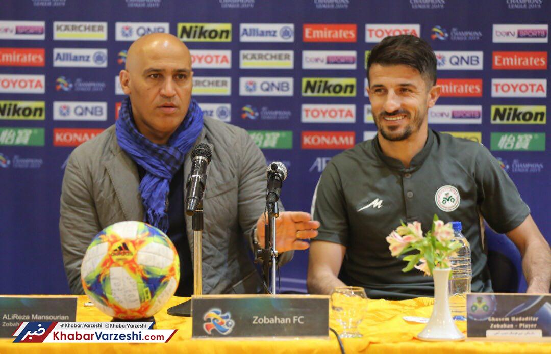 گزارش تصویری| نشست خبری منصوریان و حدادی فر قبل از دیدار با الوصل امارات