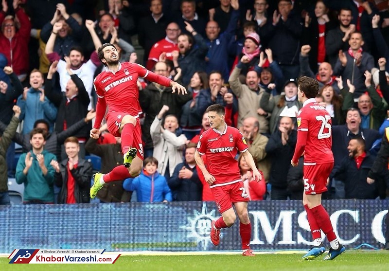 برتری ناتینگهام فارست با گلزنی انصاری‌فرد