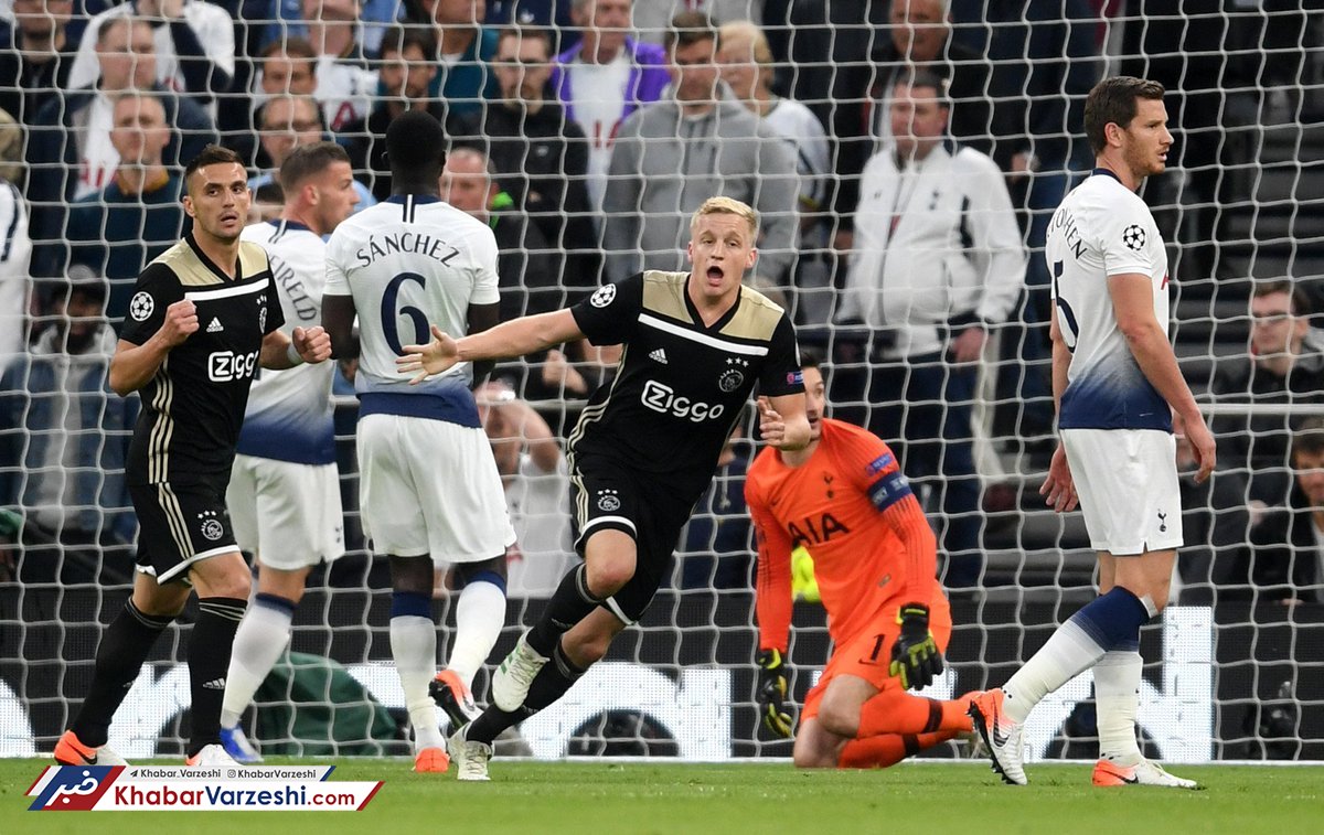 آژاکس در لندن تاتنهام را زمین‌گیر کرد