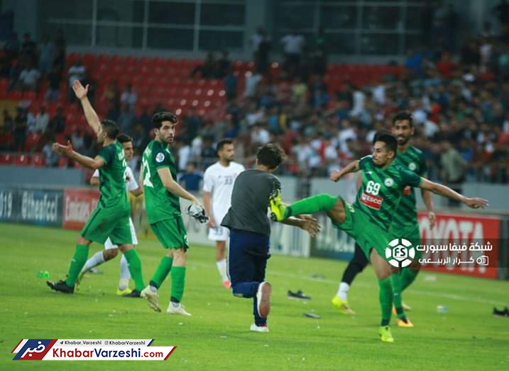 تصاویر| درگیری تماشاگران عراقی با بازیکنان ذوب آهن