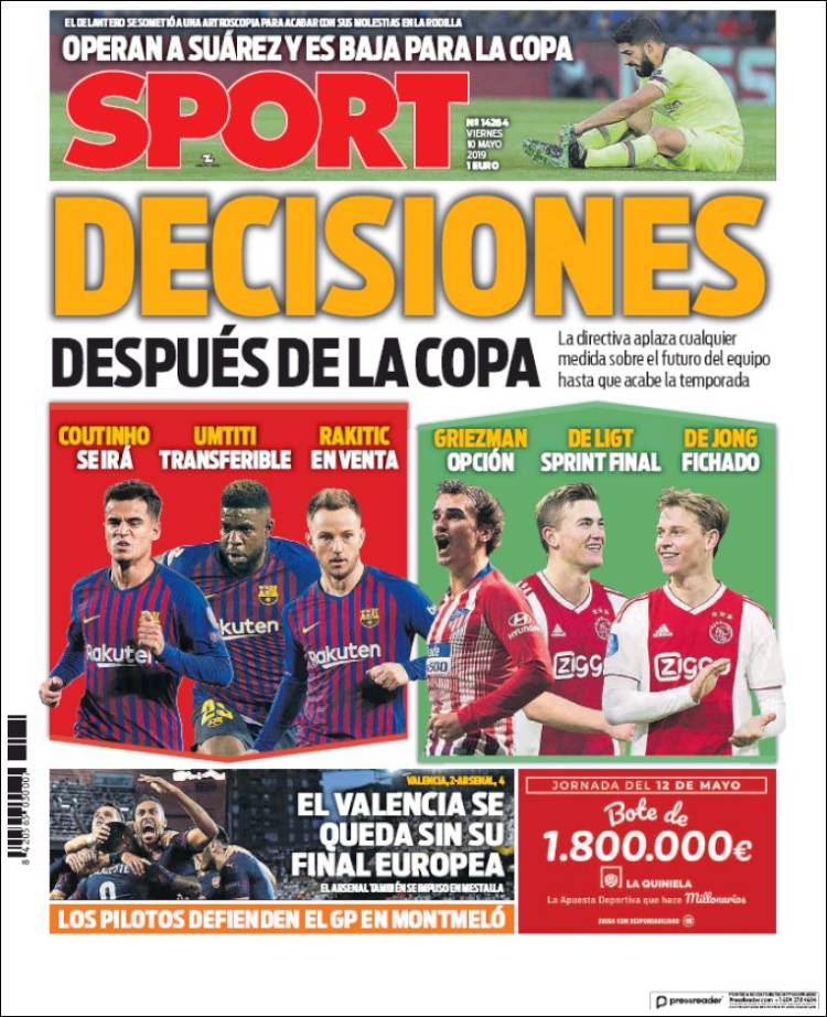 روزنامه اسپورت| تصمیم‌های بعد از کوپا