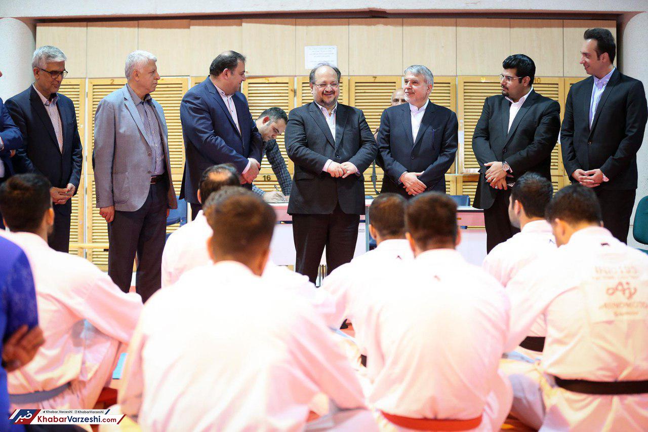 بازدید وزیر تعاون از اردوی کاراته
