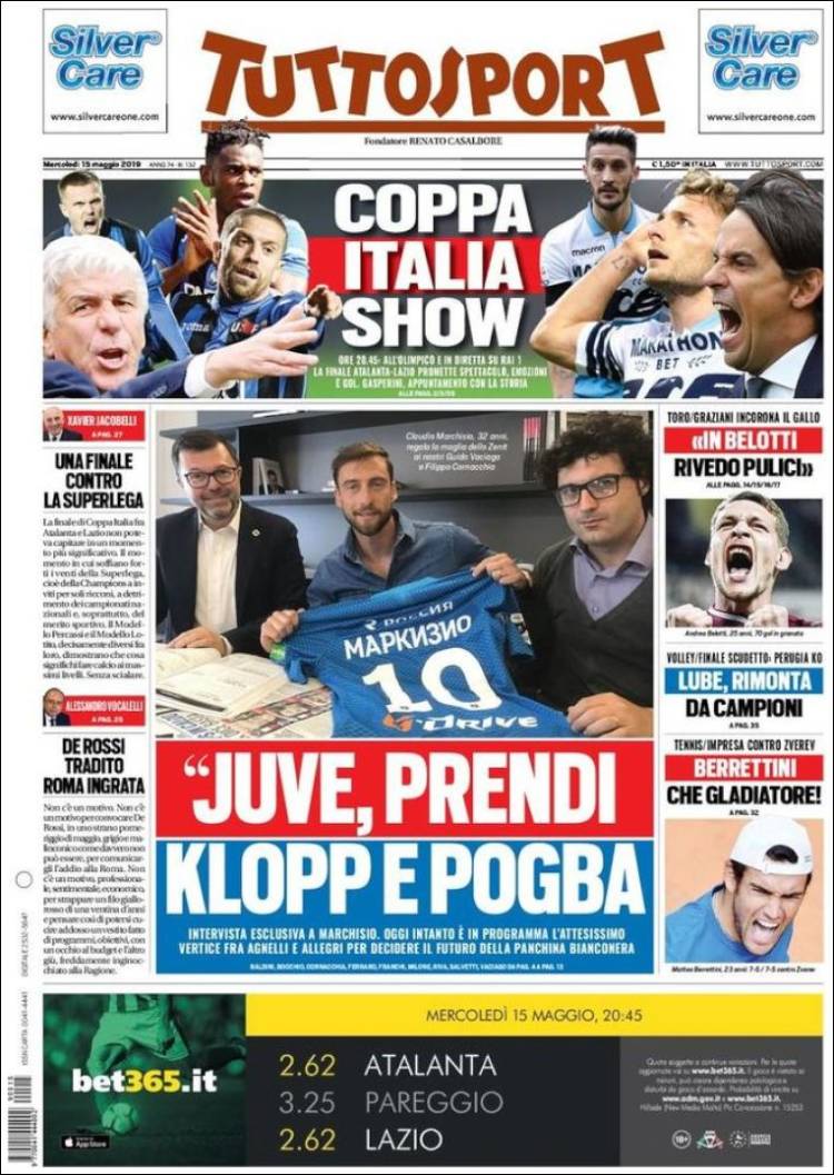 روزنامه توتو| یووه باید کلوپ و پوگبا را بگیرد