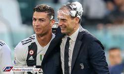 عکس| رونالدو به آلگری: خیلی مردی!