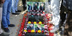 عکس| حضور چهره های سرشناس در سالگرد درگذشت ناصر حجازی