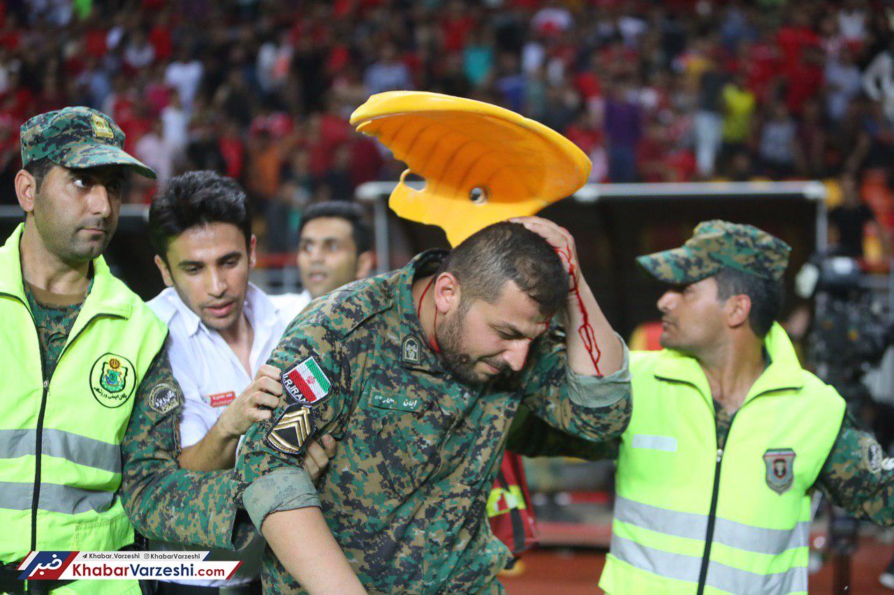 تصاویر| حواشی خونین در فینال حذفی