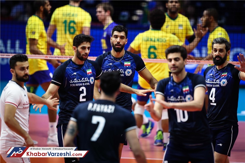 گزارش تصویری| اولین شکست والیبال ایران در یک بازی نزدیک مقابل برزیل