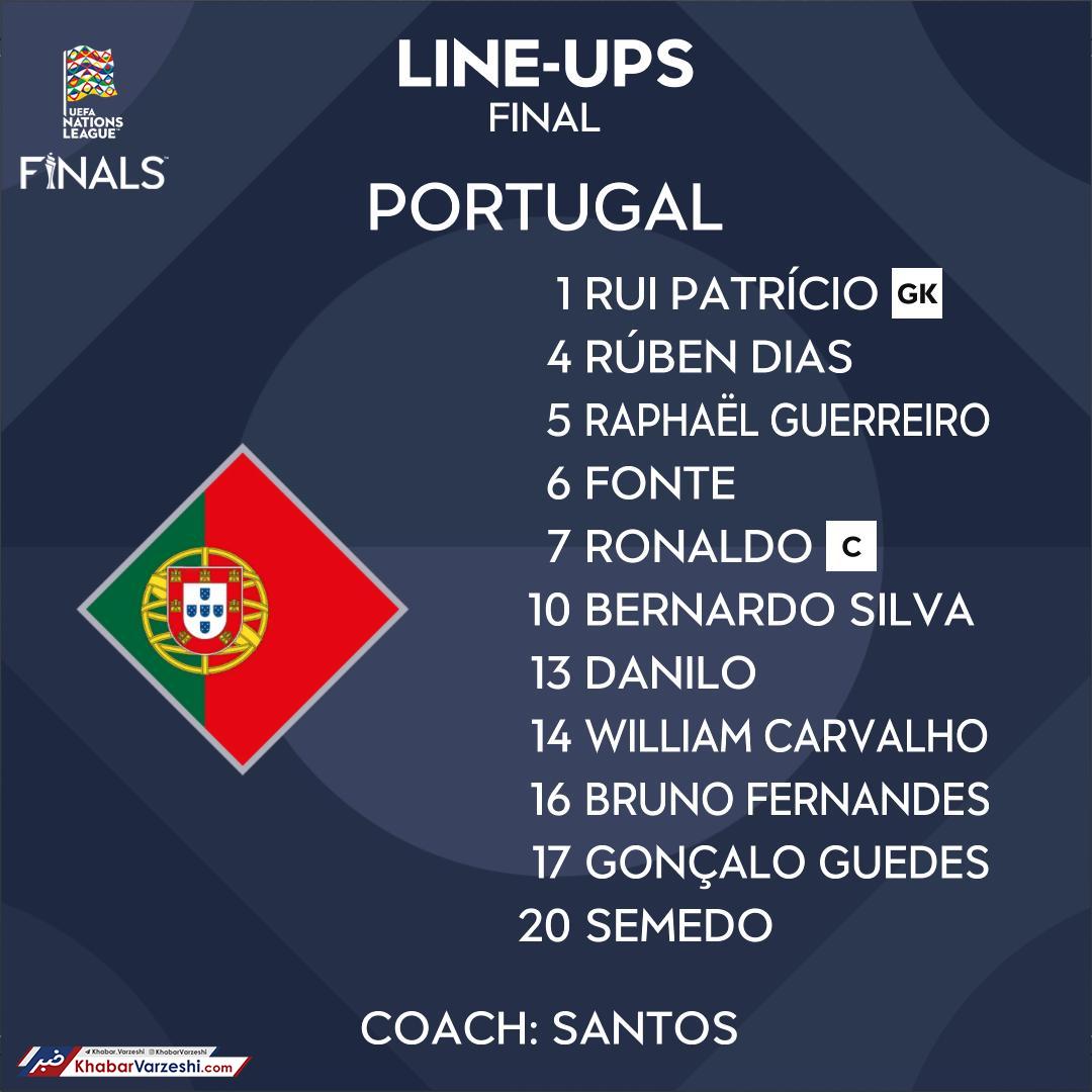 ترکیب پرتغال و هلند در فینال لیگ ملت‌ها مشخص شد