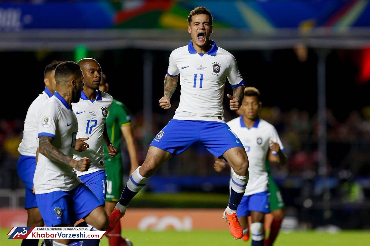 آتش‌بازی برزیل در افتتاحیه کوپا آمریکا