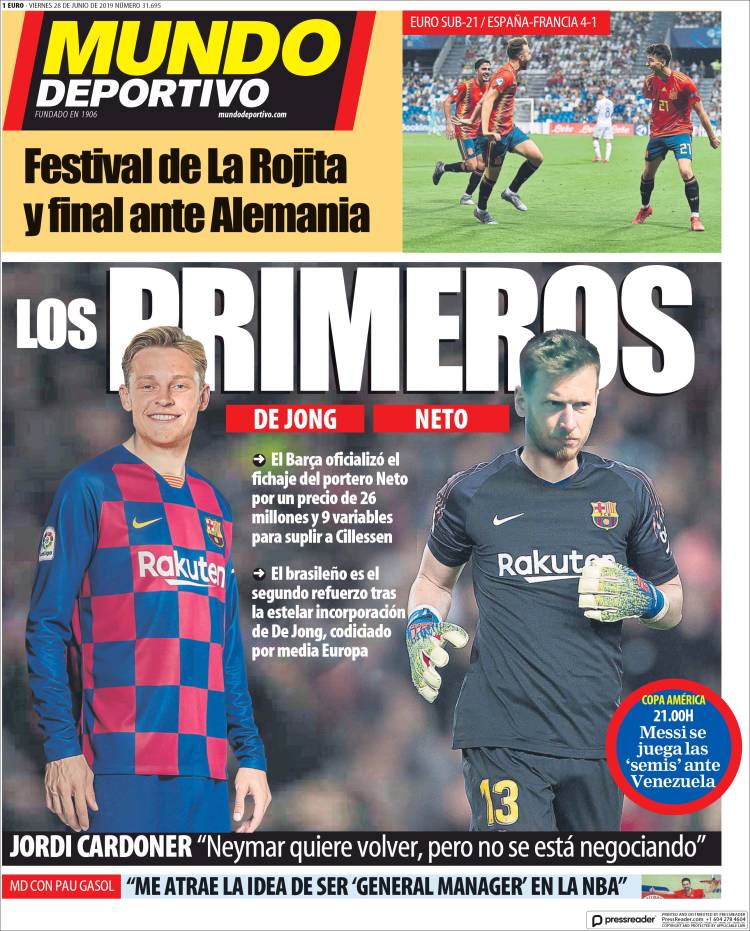 روزنامه موندو| اولین‌ها