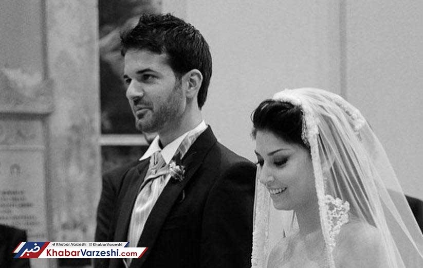 عکس| پیام عاشقانه همسر استراماچونی به مناسبت سالگرد ازدواج