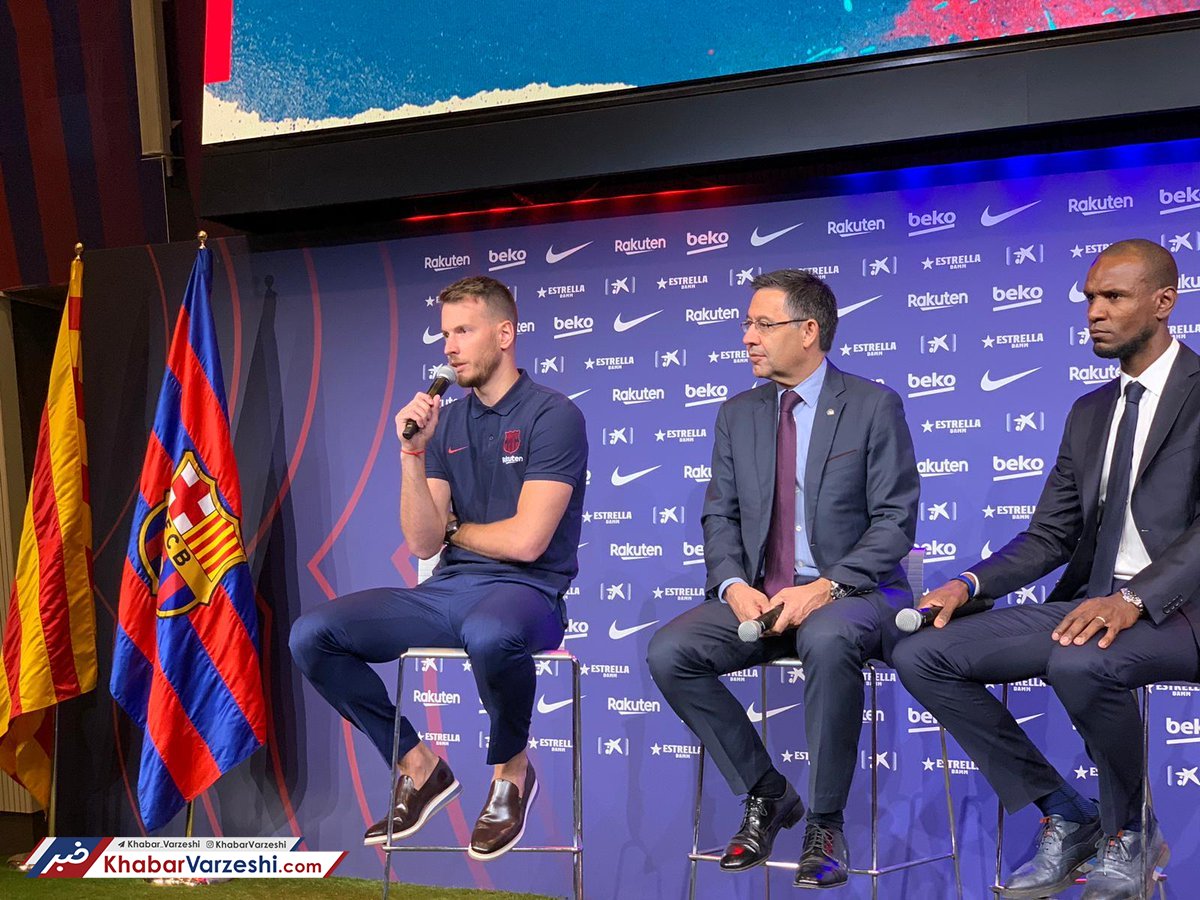 دروازه‌بان جدید بارسلونا: رؤیایم حضور در این تیم بود