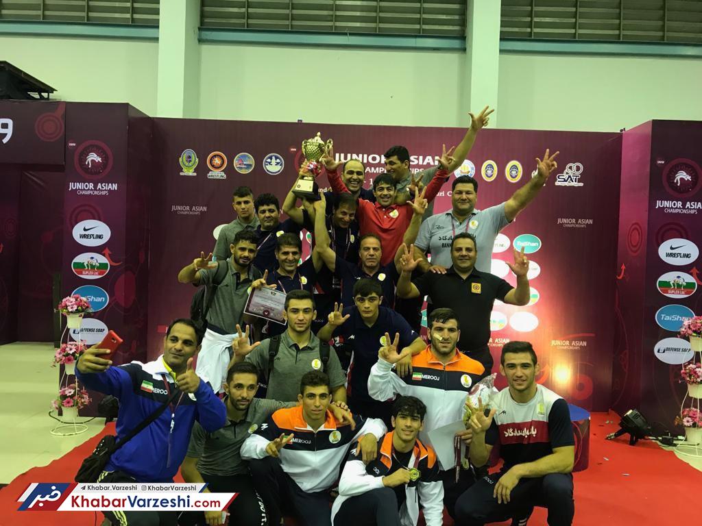تیم کشتی فرنگی جوانان ایران قهرمانی آسیا شد