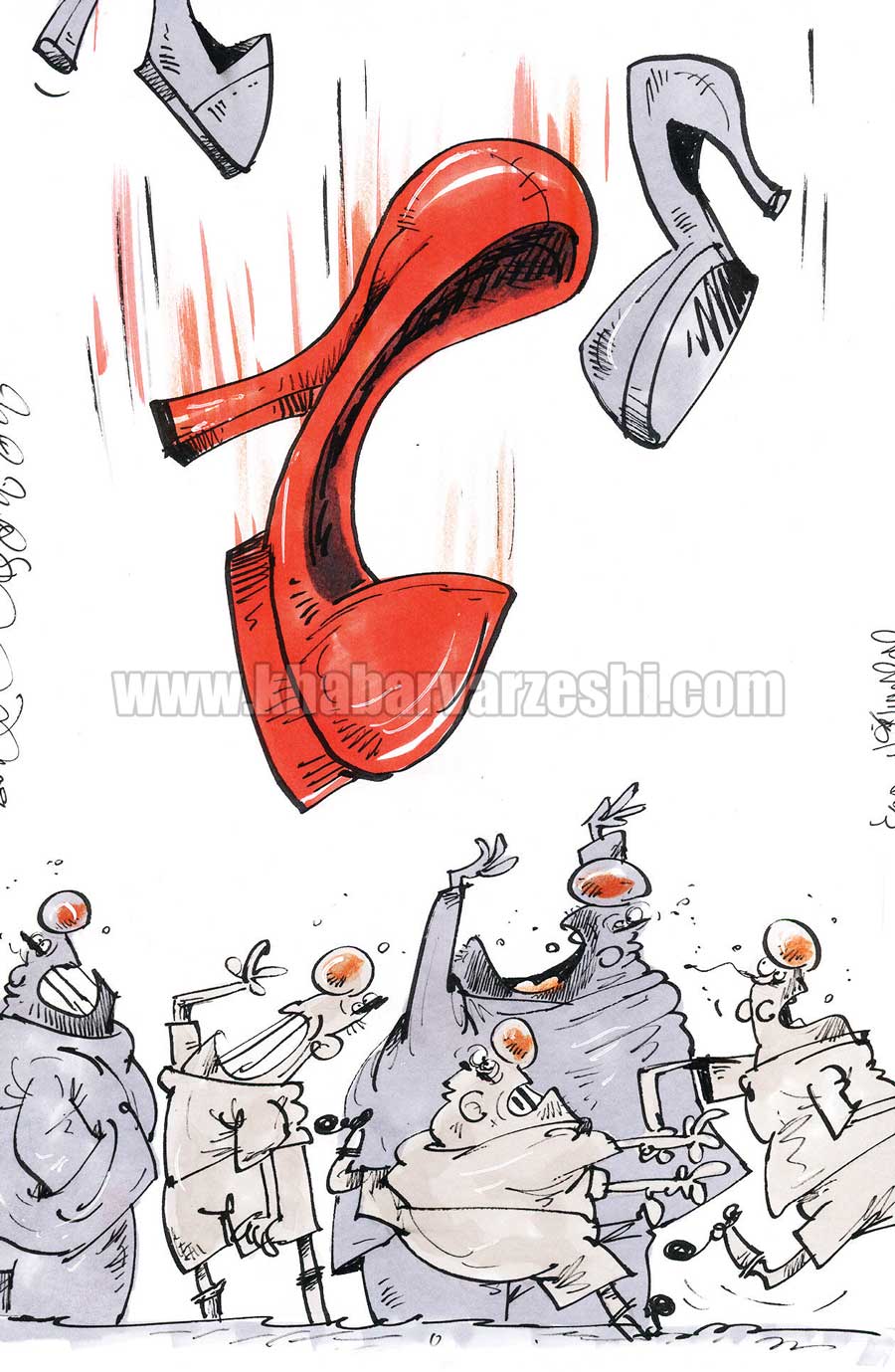 کارتون| زنان باید باشند