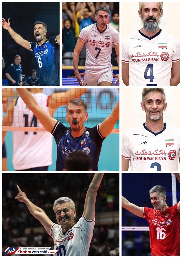 عکس| چالش پیری با FaceApp به ملی‌پوشان والیبال رسید!