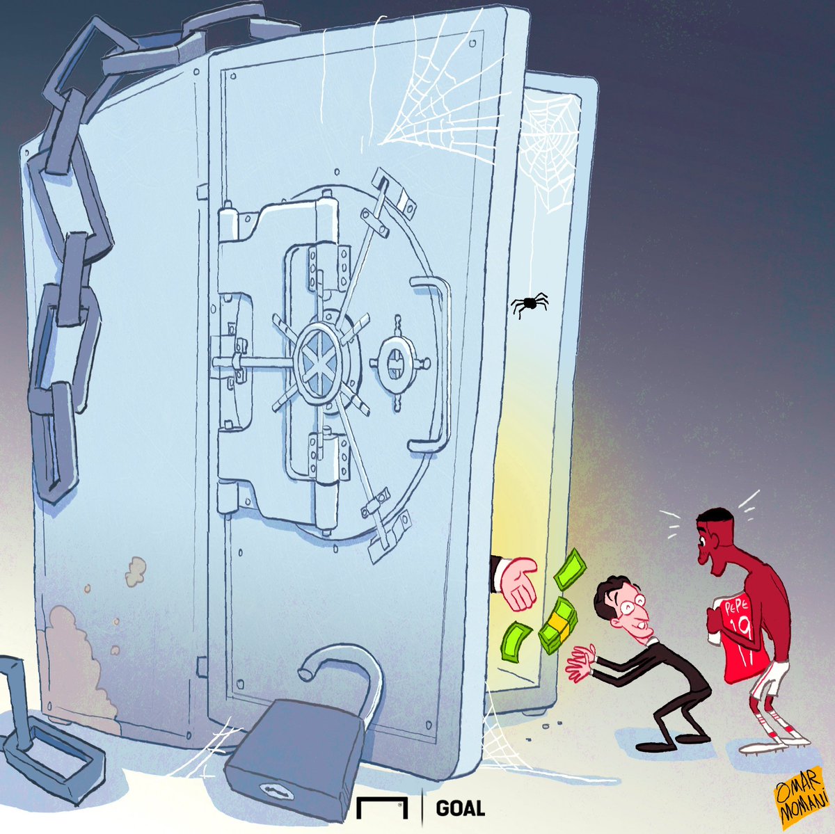 کارتون| قفل گاوصندوق شکسته شد