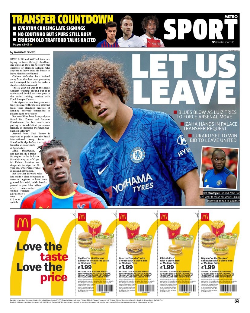 روزنامه مترو| بگذارید ما برویم