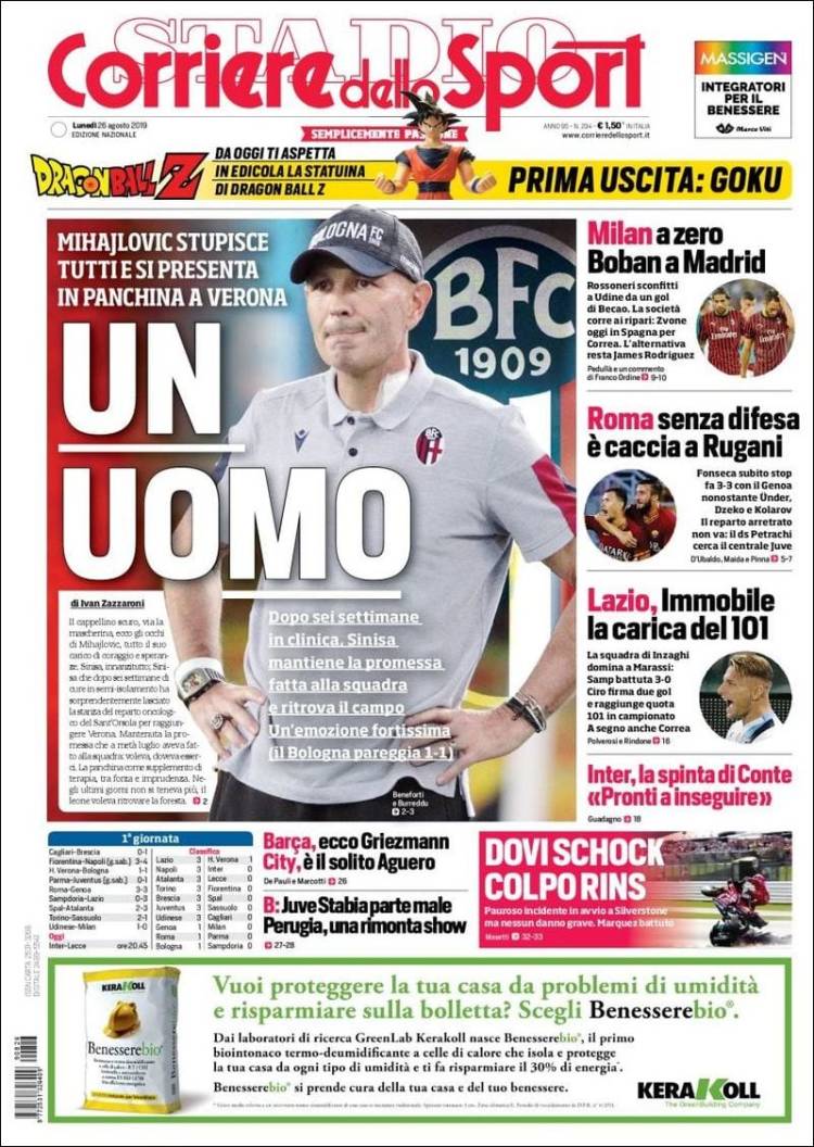 روزنامه کوریره| یک مرد