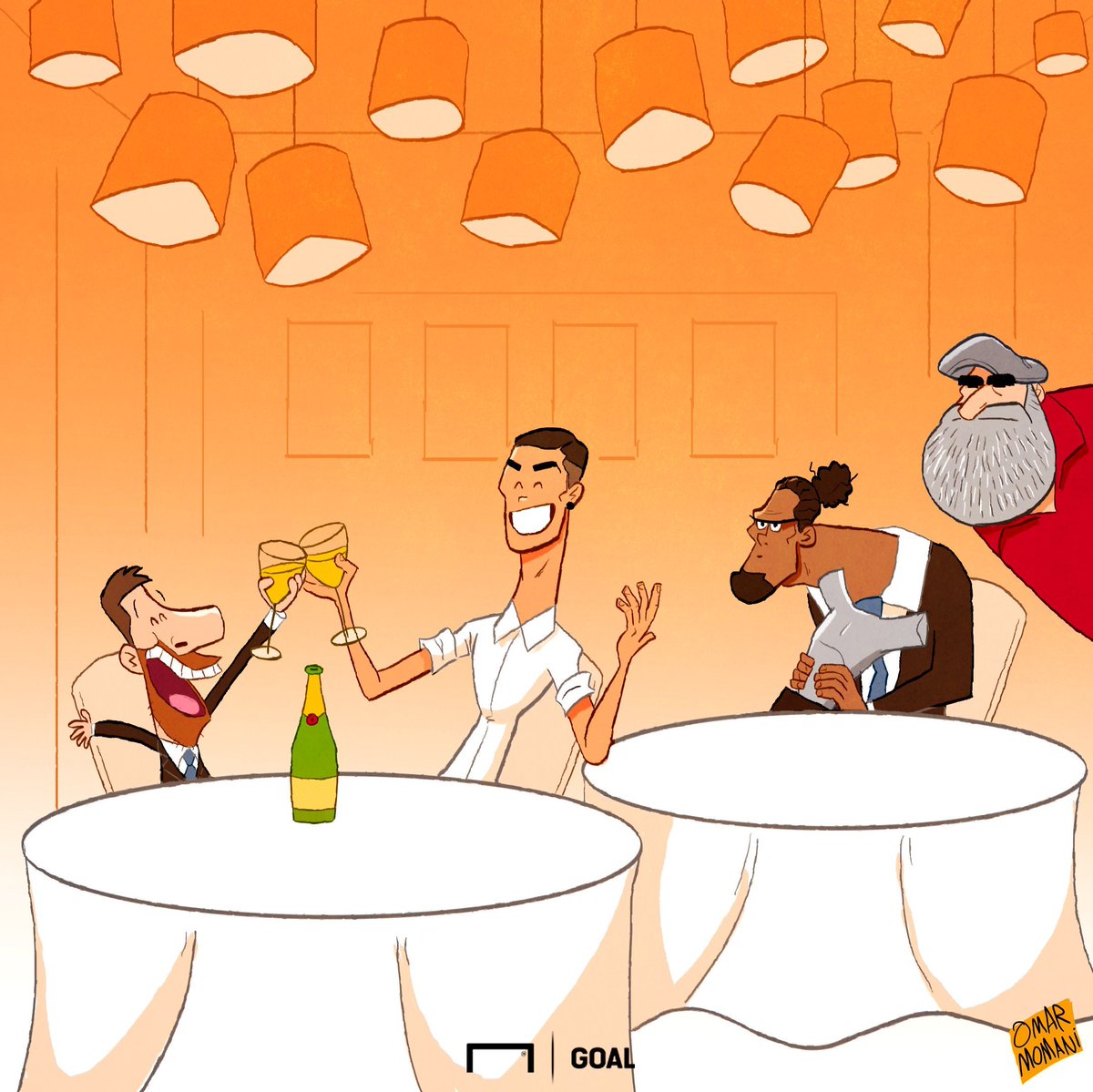 کارتون| سلامتی رونالدو و مسی!