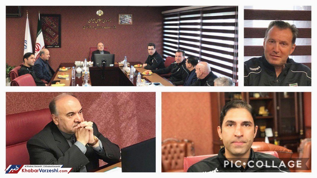 تصاویر| ویلموتس و مربیان تیم ملی در دفتر وزیر