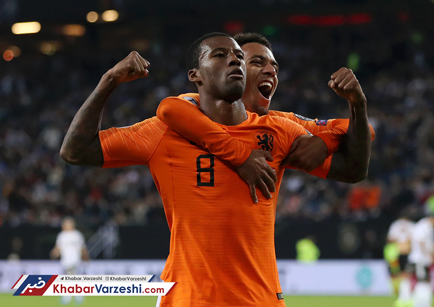 گزارش تصویری| سه امتیاز شیرین لاله‌های نارنجی با کام‌بک در خانه ژرمن‌ها