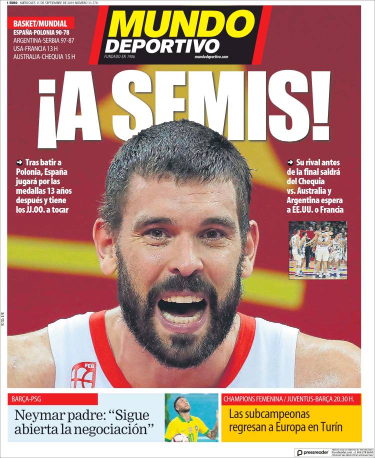 روزنامه موندو| به نیمه‌نهایی