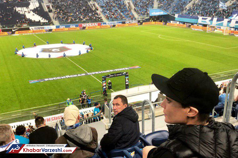 عکس| خانم بازیگر و بوکسور حرفه ای تماشاگر بازی سردار