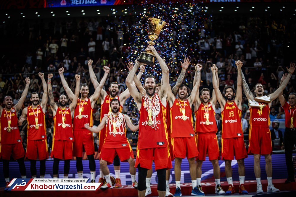 اسپانیا بر بام بسکتبال جهان قرار گرفت