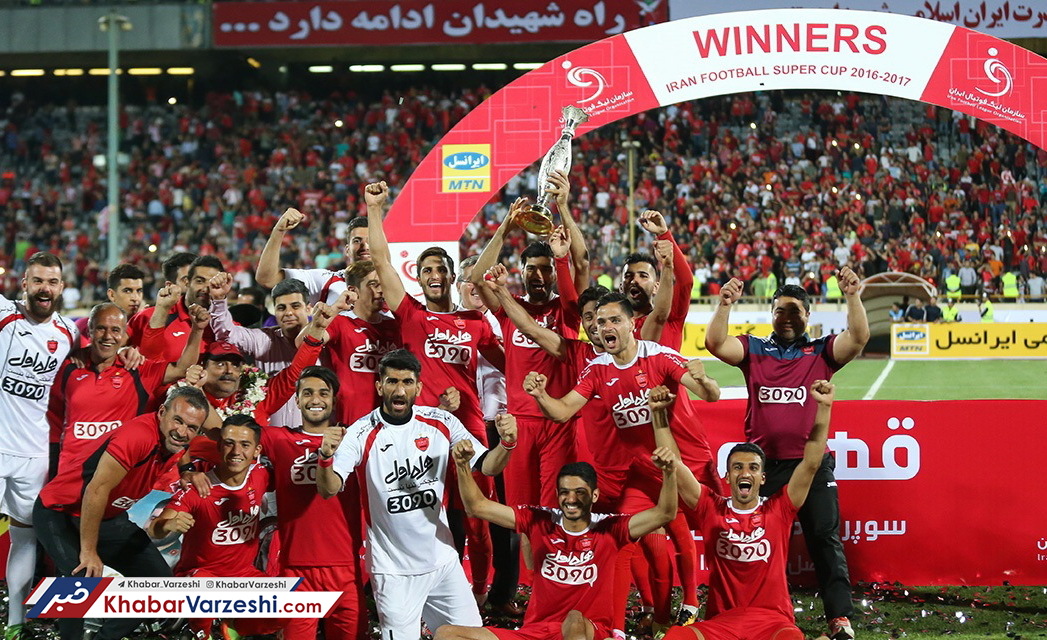 جشن قهرمانی پرسپولیس در ورزشگاه آزادی